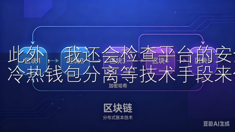 此外，我还会检查平台的安全措施，包括是否采用了双重认证、冷热钱包分离等技术手段来保护用户资产。