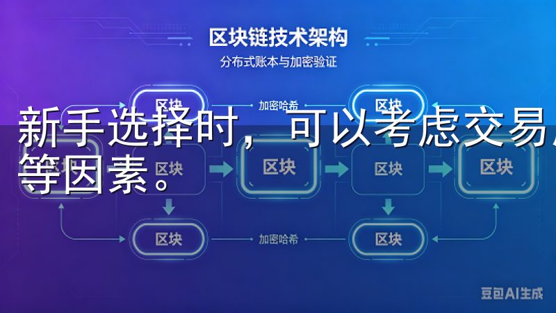 新手选择时，可以考虑交易所的每日交易量、用户评价、安全性等因素。