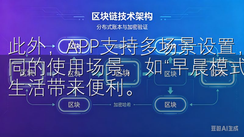 此外，APP支持多场景设置，您可以根据个人需求轻松设定不同的使用场景，如“早晨模式”、“外出模式”等，旨在为您的生活带来便利。