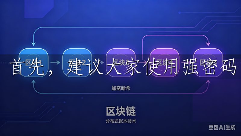 首先，建议大家使用强密码，并定期更换密码。