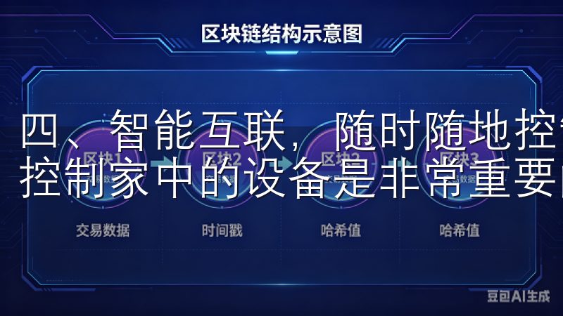 四、智能互联，随时随地控制 快节奏的生活中，能够随时随地控制家中的设备是非常重要的。