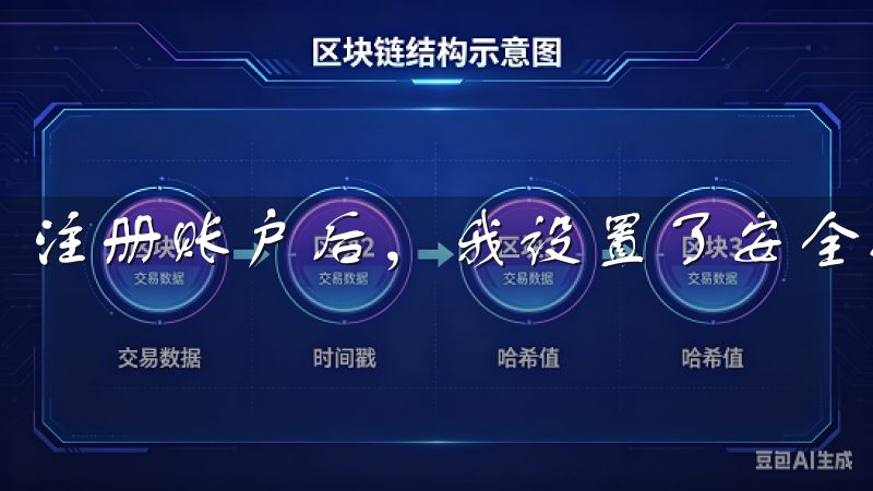 注册账户后，我设置了安全措施，确保我的账户安全。
