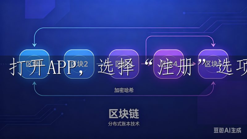 打开APP,选择“注册”选项。