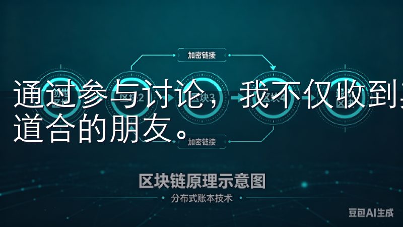 通过参与讨论,我不仅收到其他用户的建议,还结识了一些志同道合的朋友。