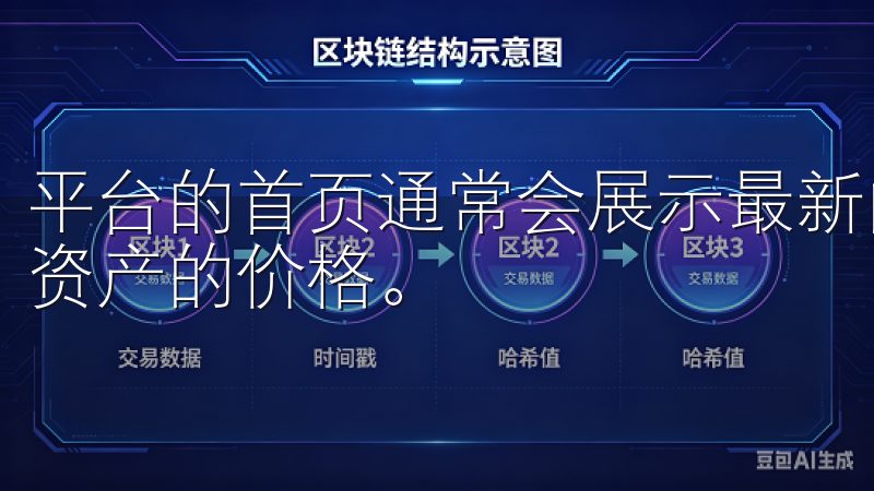 平台的首页通常会展示最新的市场行情、热门交易对及各类数字资产的价格。
