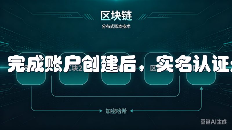 完成账户创建后，实名认证是接下来必须进行的重要步骤。