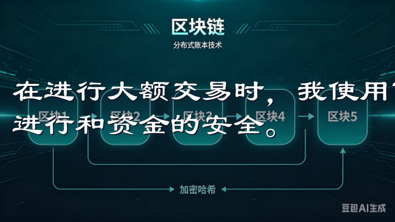 在进行大额交易时,我使用了这些安全措施,确保了交易的顺利进行和资金的安全。