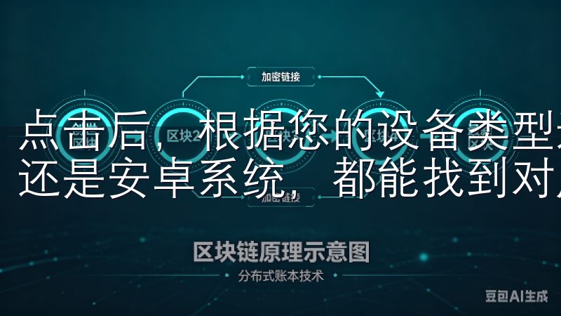点击后，根据您的设备类型选择适合的版本，您使用的是iOS还是安卓系统，都能找到对应的下载链接。