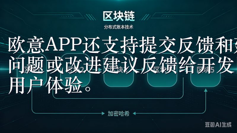 欧意APP还支持提交反馈和建议，你可以将使用过程中发现的问题或改进建议反馈给开发团队，帮助不断优化APP的功能和用户体验。