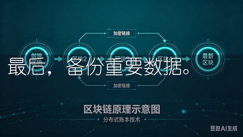 最后，备份重要数据。