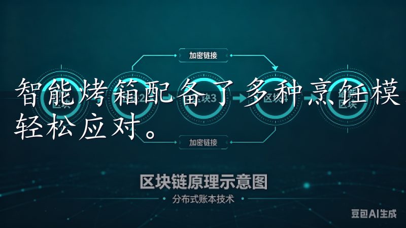 智能烤箱配备了多种烹饪模式,无论是烤制蛋糕还是烤肉,都能轻松应对。