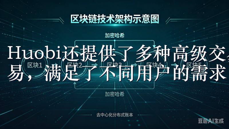 Huobi还提供了多种高级交易选项，包括杠杆交易和期货交易，满足了不同用户的需求。