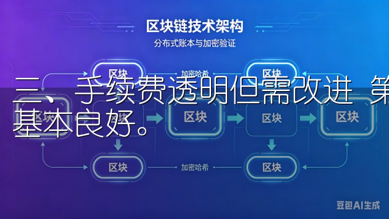 三、手续费透明但需改进 第三，关于手续费的问题，用户反馈基本良好。