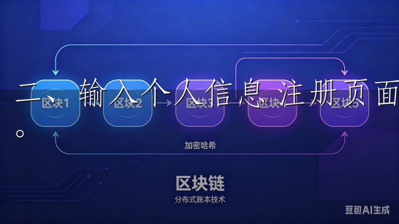 二、输入个人信息 注册页面,您需要填写一些基本的个人信息。