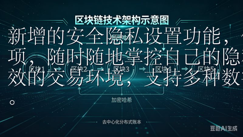新增的安全隐私设置功能，使得用户可以更好地管理个人数据选项，随时随地掌控自己的隐私OK平台致力于为用户提供安全高效的交易环境，支持多种数字资产交易，满足不同投资者的需求。