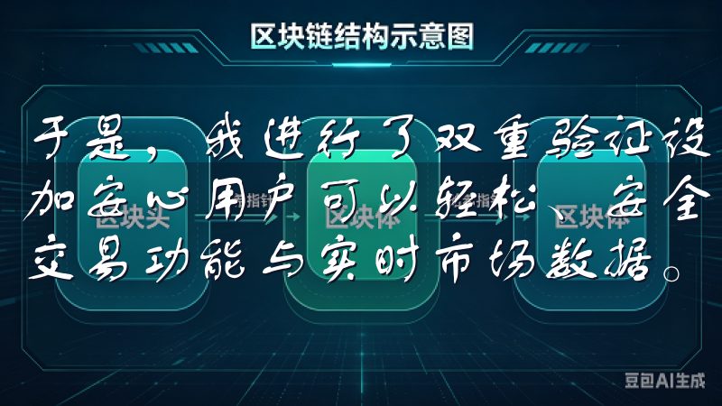 于是，我进行了双重验证设置，这增加了账户的安全性，让我更加安心用户可以轻松、安全地下载易欧交易所应用，享受丰富的交易功能与实时市场数据。