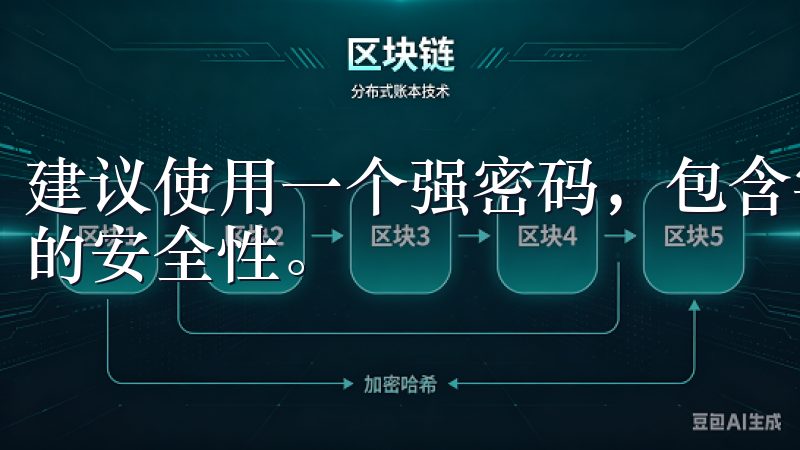 建议使用一个强密码,包含字母、数字和特殊字符,以增强账户的安全性。